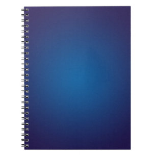 Cool Grainy Deep Blue Vignette Notebook