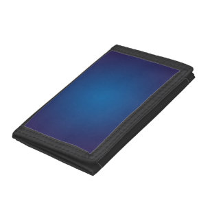 Cool Grainy Deep Blue Vignette Trifold Wallet