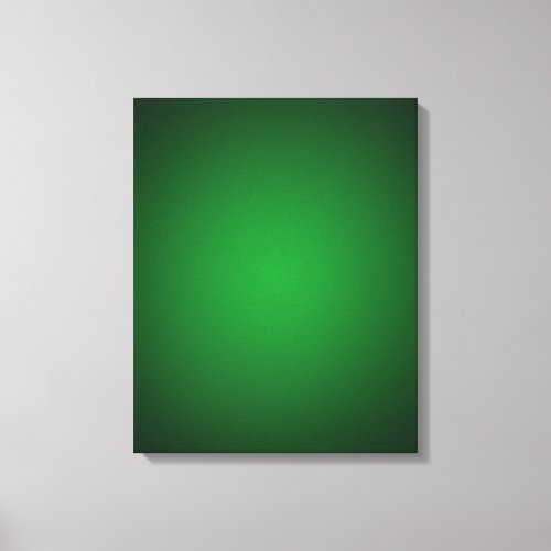 Cool Grainy Green_Black Vignette Canvas Print