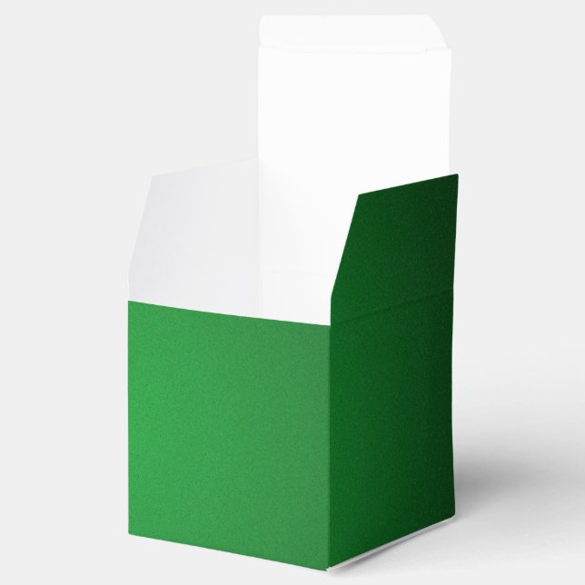 Cool Grainy Green-Black Vignette Favor Boxes (Opened)