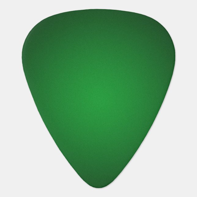 Cool Grainy Green-Black Vignette Guitar Pick (Front)