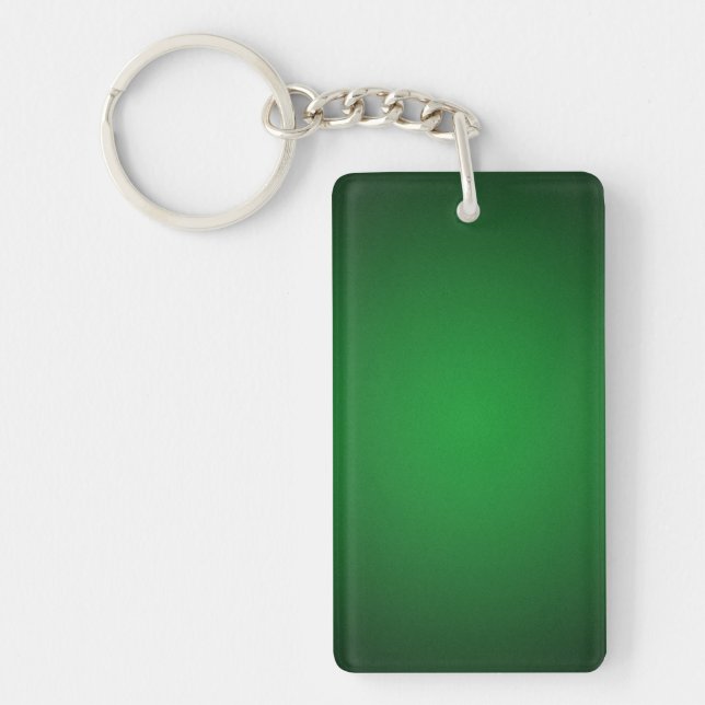 Cool Grainy Green-Black Vignette Keychain (Front)