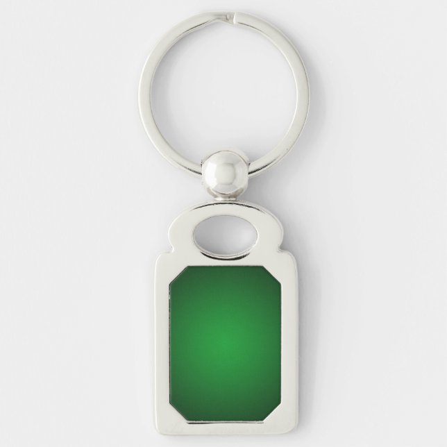 Cool Grainy Green-Black Vignette Keychain (Front)