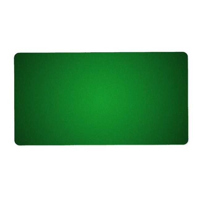 Cool Grainy Green-Black Vignette Label (Front)