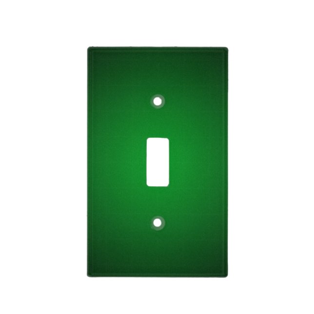 Cool Grainy Green-Black Vignette Light Switch Cover (Front)