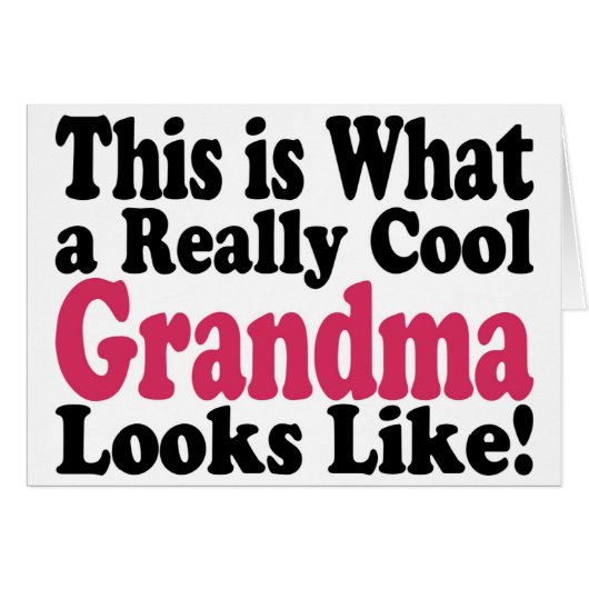 Cool Grandma Cards (Front Horizontal)