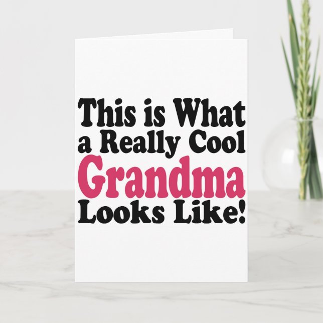 Cool Grandma Holiday Card (Front)