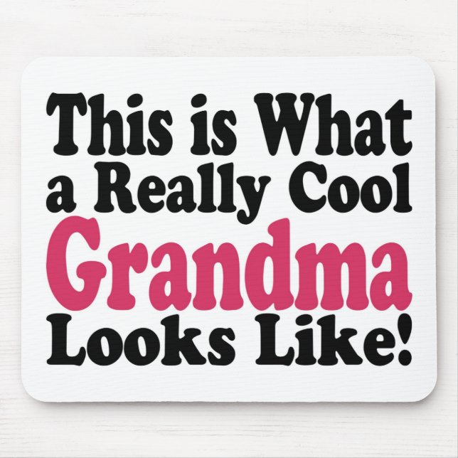 Cool Grandma Mouse Pad (Front)