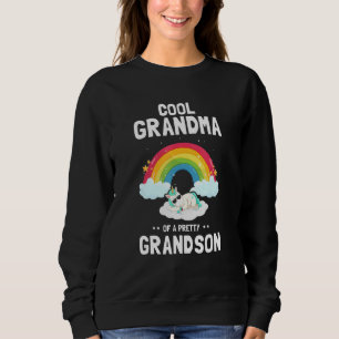 Cool GRANDMA Of A Pretty Gay Son Cute Pride Design Sweatshirt