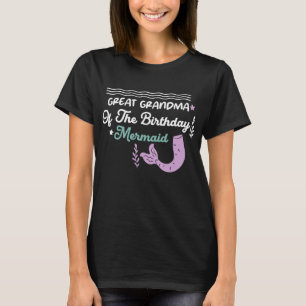 Cool grandma of the birthday mermaid Day T-Shirt