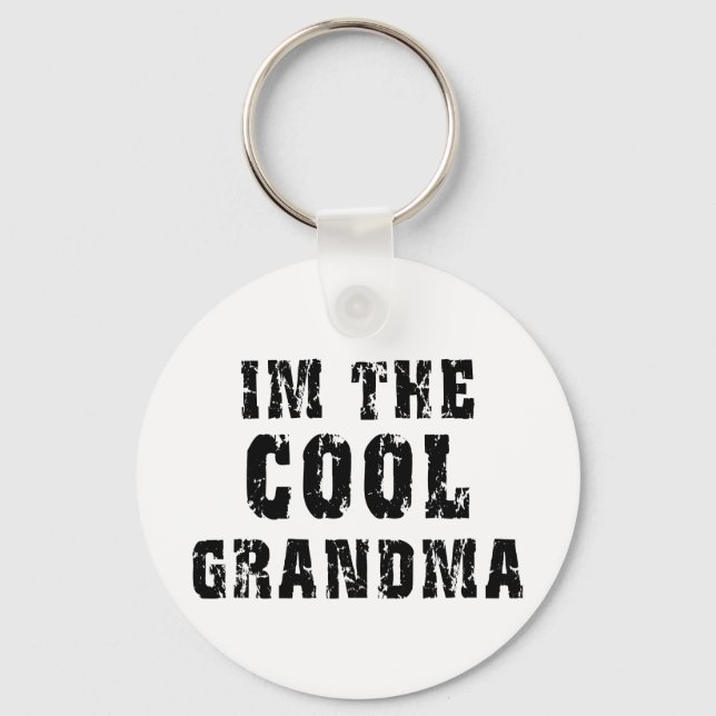 Cool Grandma T-Shirt Keychain (Front)