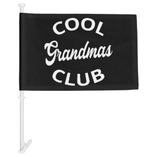 Cool Grandmas Club I Car Flag