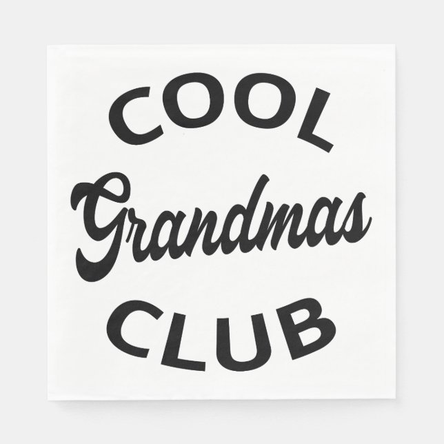 Cool Grandmas Club I Napkins (Front)