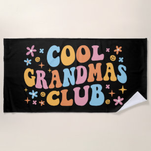 Cool Grandmas Club III Beach Towel