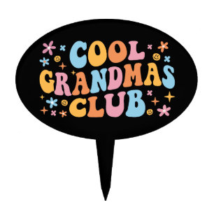 Cool Grandmas Club III Cake Topper