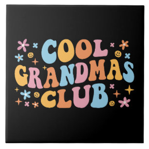 Cool Grandmas Club III Ceramic Tile