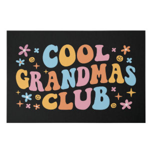 Cool Grandmas Club III Faux Canvas Print