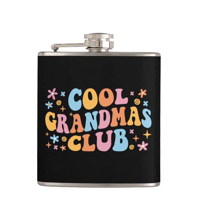 Cool Grandmas Club III Flask (Front)