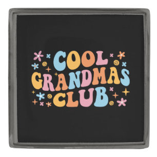 Cool Grandmas Club III Gunmetal Finish Lapel Pin