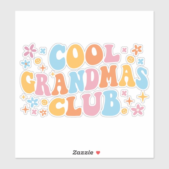 Cool Grandmas Club III Sticker (Sheet)