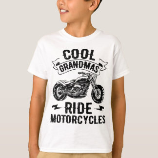 Cool Grandmas Ride Motorcycles Motorcycle Lovers R T-Shirt