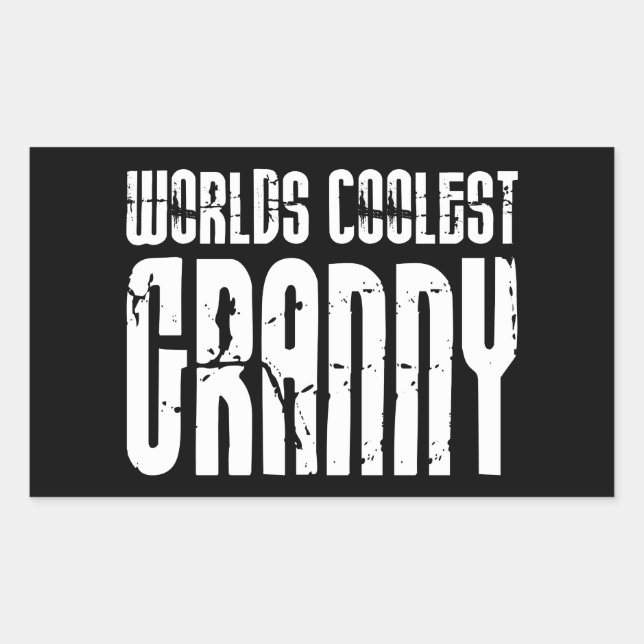 Cool Grandmothers Grannies : Worlds Coolest Granny Rectangular Sticker (Front)