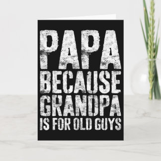 Cool Grandpa Art For Men Grandfather Papa Parent F Card