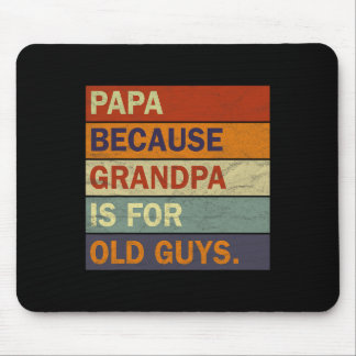 Cool Grandpa Art For Men Grandfather Papa Parent F Mouse Pad