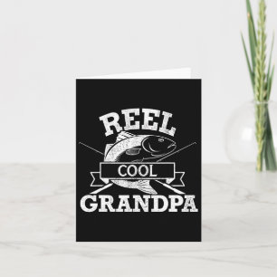 Cool Grandpa Fishing Fathers Day Birthday Christma Card