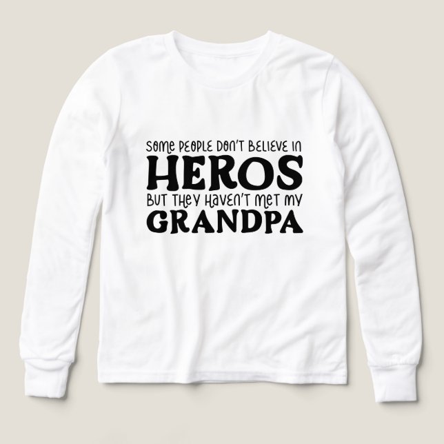 Cool Grandpa Hero word art Granddaughter  Tri-Blend Shirts (Design Front)