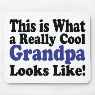 Cool Grandpa Mouse Pad