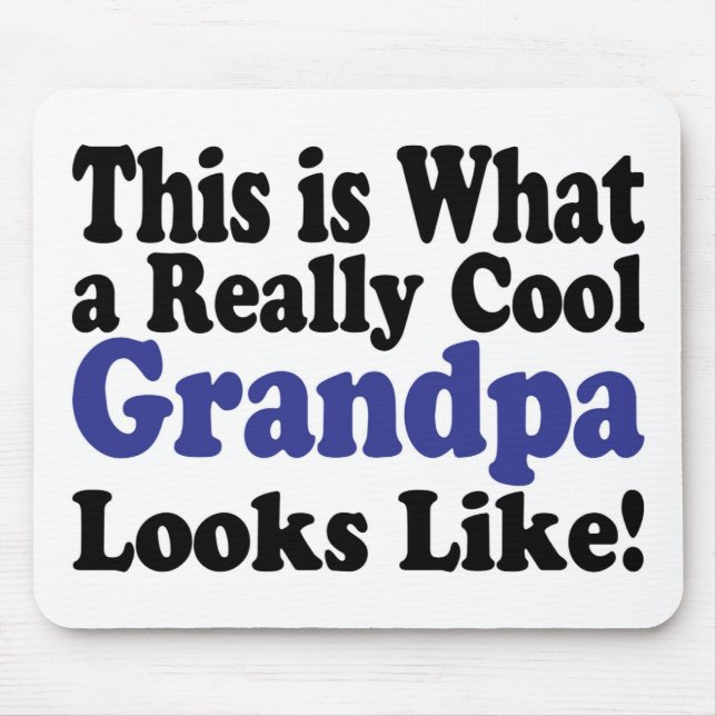 Cool Grandpa Mouse Pad (Front)
