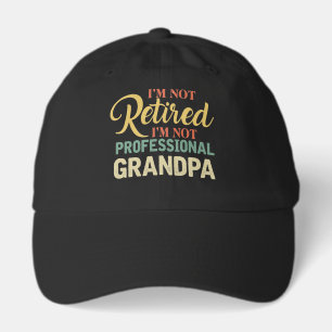 Cool Grandpa retired word art  Hat