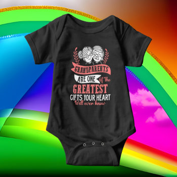 Cool Grandparent Gift Word Art Unisex  Baby Bodysuit by DoodlesHolidayGifts at Zazzle