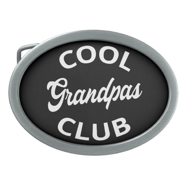 Cool Grandpas Club I Belt Buckle (Front)