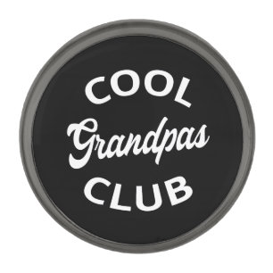 Cool Grandpas Club I Gunmetal Finish Lapel Pin