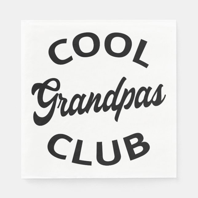 Cool Grandpas Club I Napkins (Front)