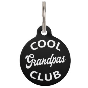 Cool Grandpas Club I Pet ID Tag