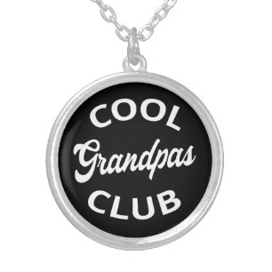 Cool Grandpas Club I Silver Plated Necklace