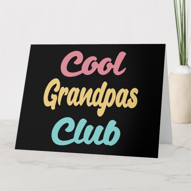 Cool Grandpas Club II Card (Front)