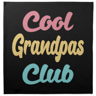 Cool Grandpas Club II Cloth Napkin