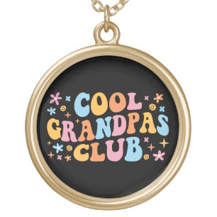 Cool Grandpas Club III Gold Plated Necklace