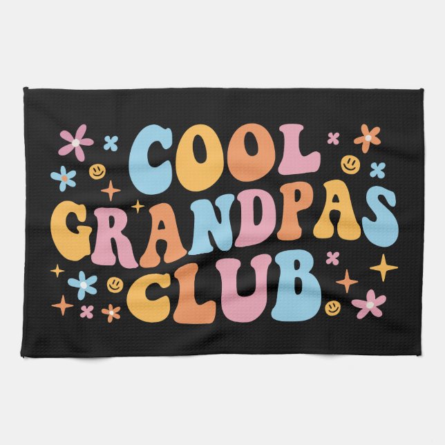 Cool Grandpas Club III Kitchen Towel (Horizontal)