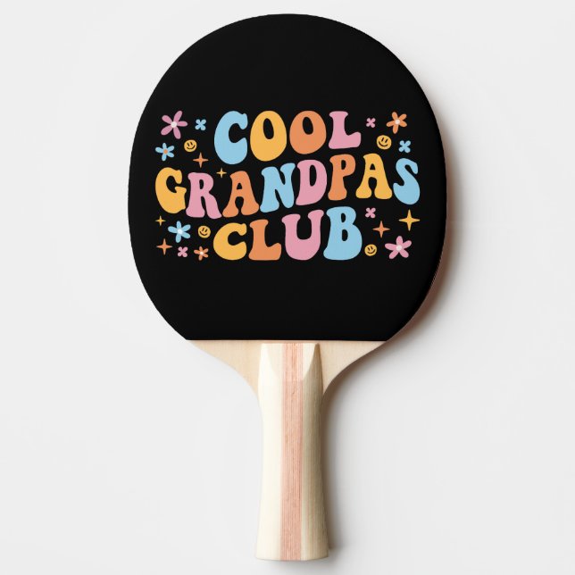 Cool Grandpas Club III Ping Pong Paddle (Front)