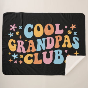 Cool Grandpas Club III Sherpa Blanket