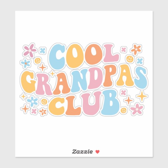 Cool Grandpas Club III Sticker (Sheet)