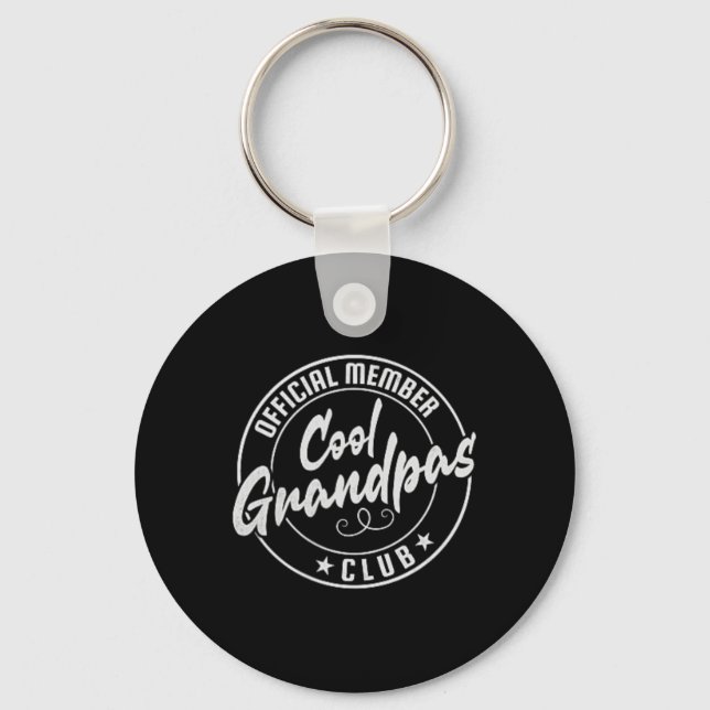 Cool Grandpas Club Official Member Vintage  Keychain (Front)