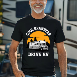 Cool Grandpas Drive RV Adventure Design T-Shirt