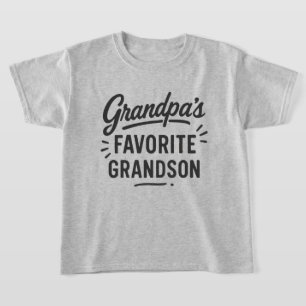 Cool Grandpa's favorite Grandson word art T-Shirt