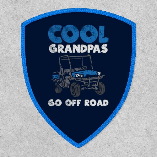 Cool Grandpas Go Off Road Trucker Patch